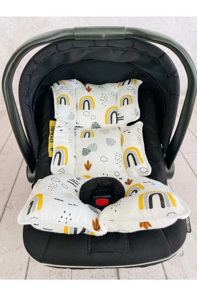 Müslin Puset Örtüsü Ve Anakucağı Minderi - Resim 4