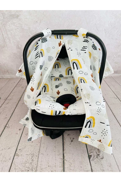 Müslin Puset Örtüsü Ve Anakucağı Minderi ürün görseli