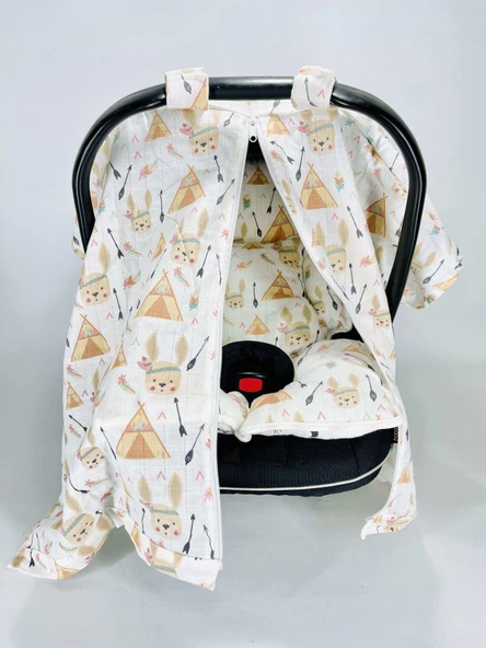 Müslin Puset Örtüsü ve Anakucağı Minderi ürün görseli