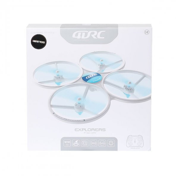 4D-V7 Kumandalı 4 Axis UAV LED Işıklı Drone -Gepettoys