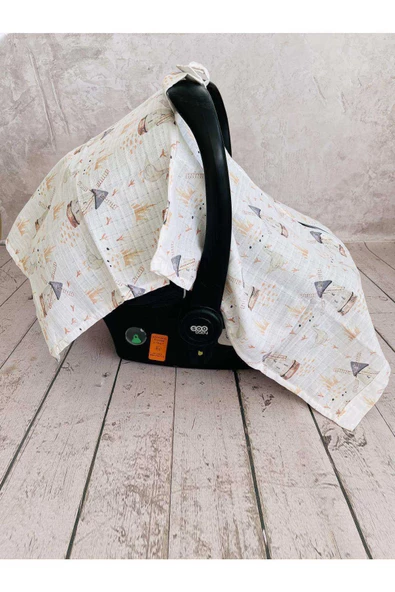 Duky Müslin Puset Örtüsü Fermuarlı - Resim 3