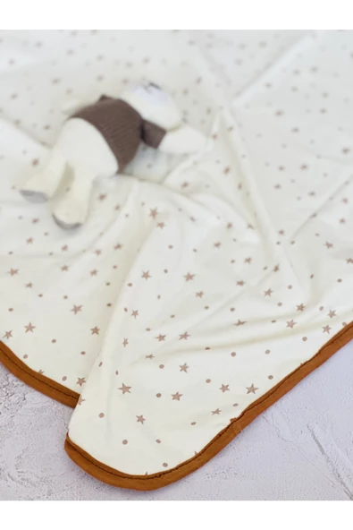 Bej Yıldız Penye Kundak  Pamuk - Resim 2