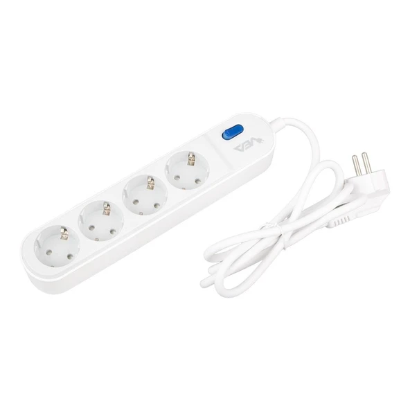 Vea VE-VEGA104 Grup Priz 4 Lü Akım Korumalı Priz Anahtarlı 3500 Watt 16 Amper Uzatma Kablo 1.5 Metre - 7