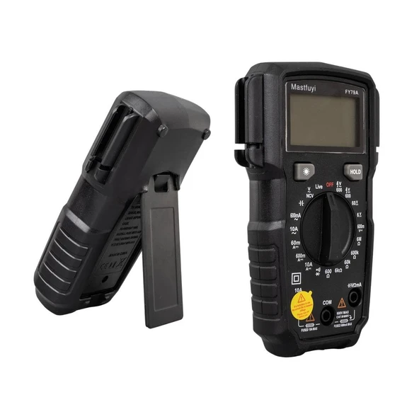 Powermaster FY79A Digital Multimetre Ölçü Aleti True Rms Dijital Dc Ac Voltaj Akım Direnç Diyot Ölçer - 5