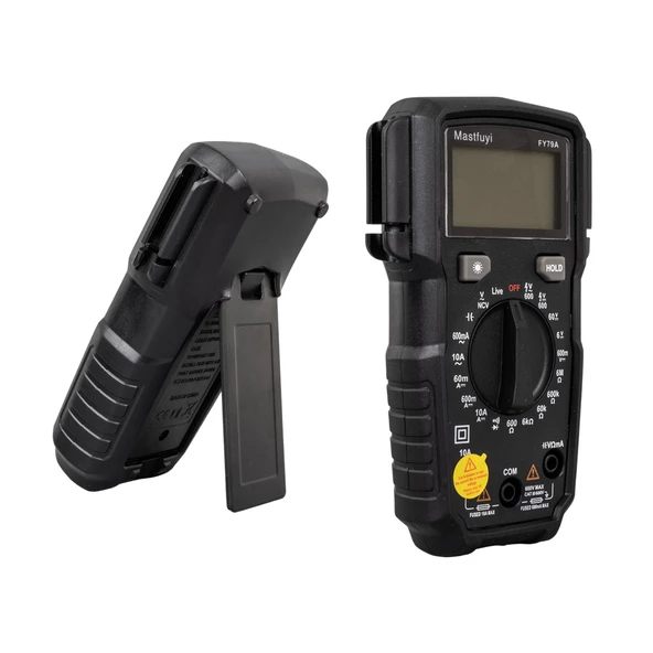 Powermaster FY79A Digital Multimetre Ölçü Aleti True Rms Dijital Dc Ac Voltaj Akım Direnç Diyot Ölçer - 2