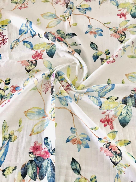 Flower 110x110 Çok Amaçlı Müslin Örtü - Resim 2