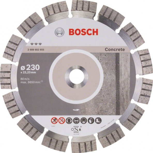 Elmas Kesme Disk BFConcrete 230*22,23mm - 2
