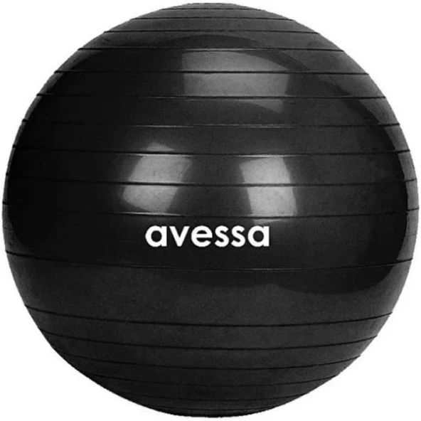 AVESSA 65 CM POŞETLİ PLATES TOPU POMPASIZ SİYAH PLT-65 BLACK