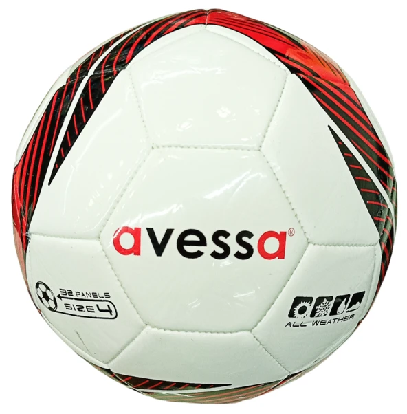 HFT-3000-100 AVESSA HYBRİD FUTBOL TOPU 5 NO SİYAH\ KIRMIZI