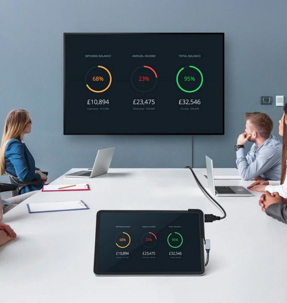 BASEUS Bend Angle No.7 HDMİ USB 3.0 USB 6in1 USB TYPE C Adaptör - 2