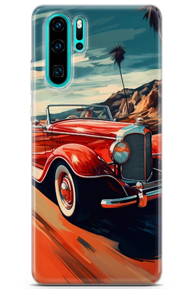 Huawei P30 Pro Kılıf Seri Fresh 20 Klasik Araba Renkli Kılıf