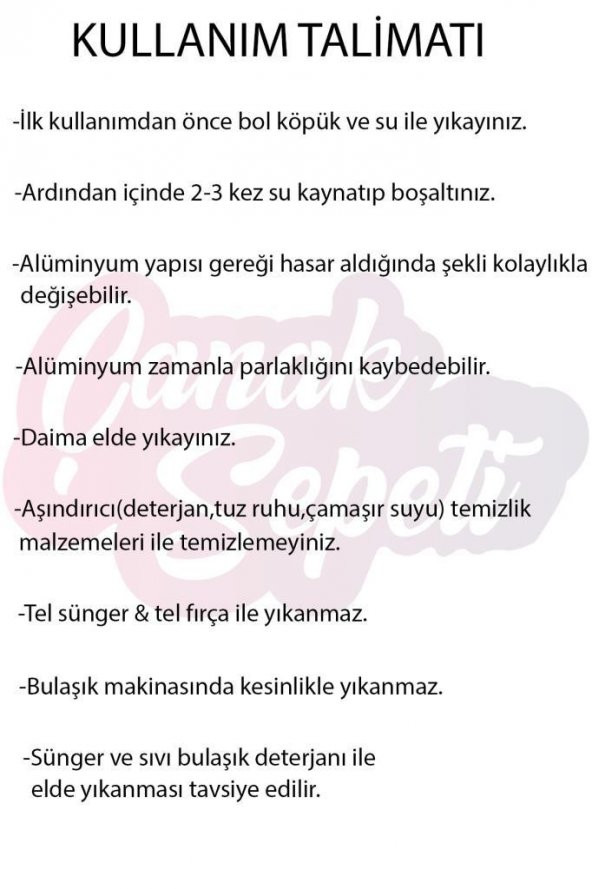 El İşlemeli Alüminyum Hamam Tası Gri - 2