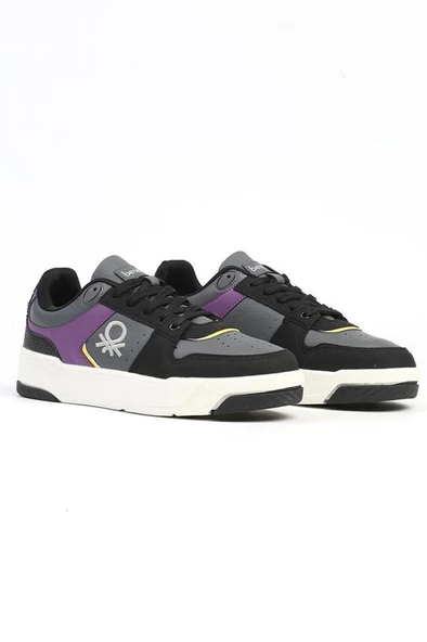 Benetton BN-31211 Kadın Sneaker Ayakkabı Füme 36-40 - 2