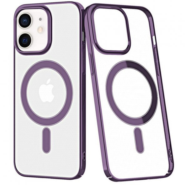 iPhone 11 Kılıf Element Magneticsafe Sert Kapak  Derin Mor - 5