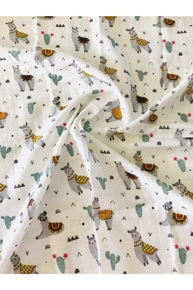 2 Adet Organik  Müslin Örtü Battaniye - Resim 4