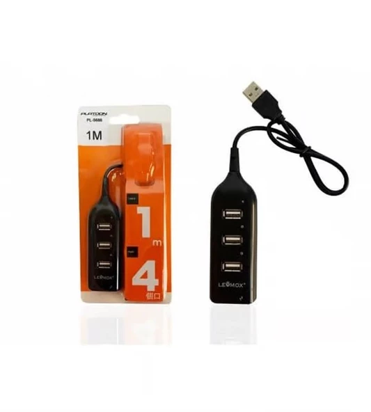 Platoon PL-5686 Siyah 4 Port USB 2.0 Hub Çoklayıcı