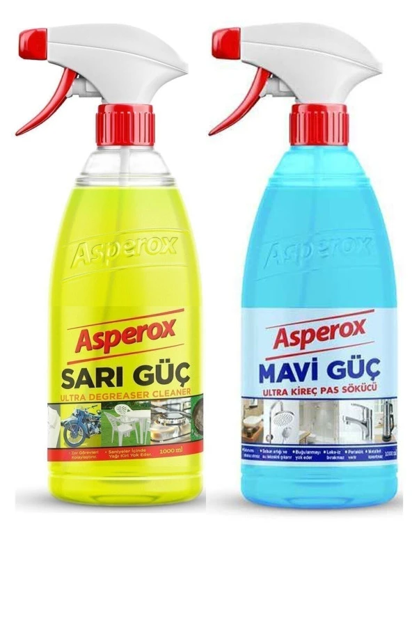 Asperox Sarı Güç 1 Litre + Asperox Mavi Güç 1 Litre