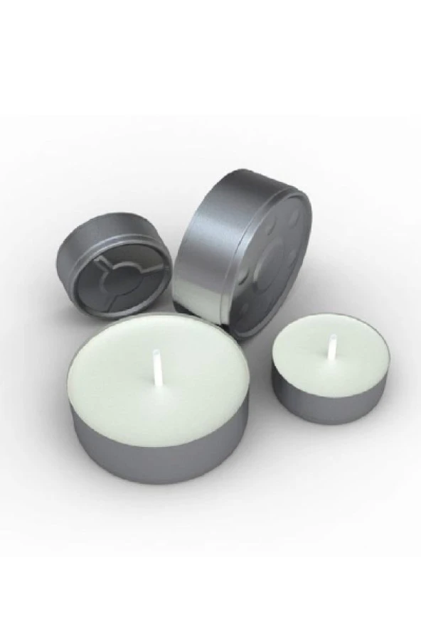 Roll-Up Tealight Mum Beyaz 40gr 24lü