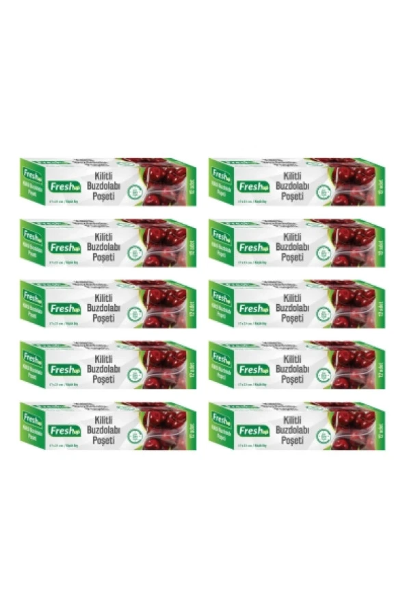 Fresh-Up 17X23 Ekonomik Kilitli Buzdolabı Poşeti 120 Adet