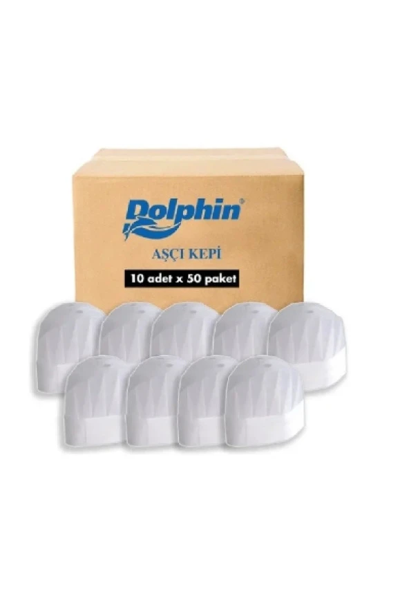 Dolphin Aşçı Kepi 500 Adet (Koli)