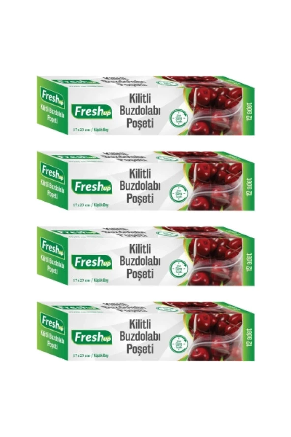 Fresh-Up Kilitli Buzdolabı Poşeti 17x23 4 Al 3 Öde