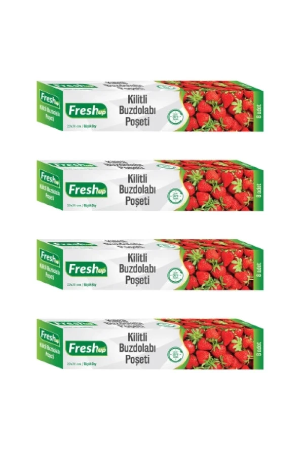Fresh-Up Kilitli Buzdolabı Poşeti 23x31cm 4 Al 3 Öde