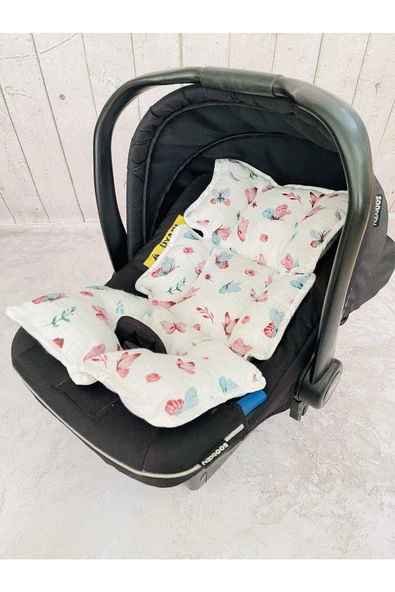 Müslin Puset Anakucağı Bebek Arabası Minderi - 2