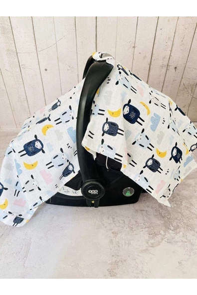 Koyun Müslin Bezi Puset Örtüsü Ve Anakucağı Minderi - 3