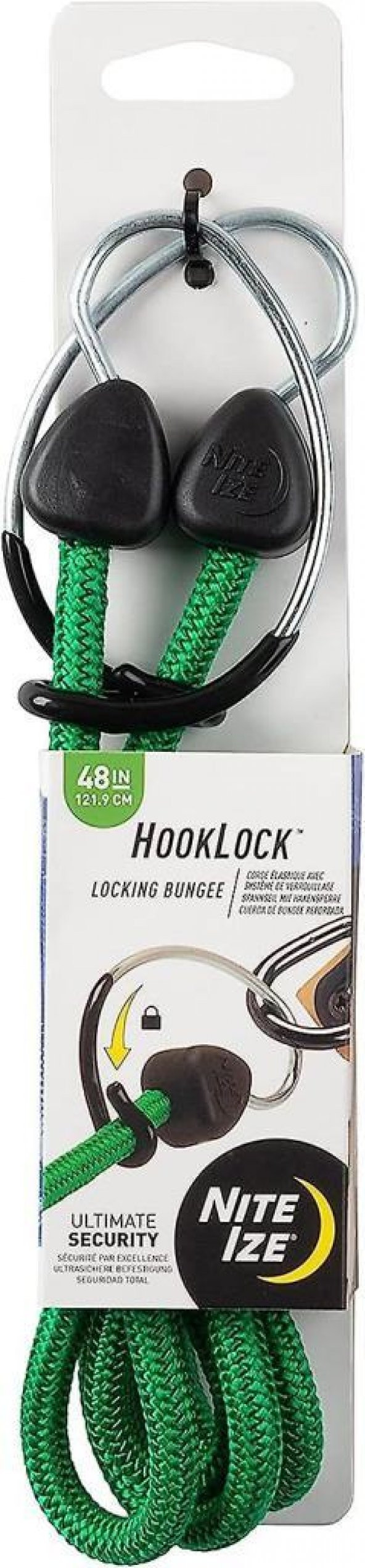 Nıte Ize Hooklock Locking Bungee Gergi Lastiği Yeşil 121.9 Cm