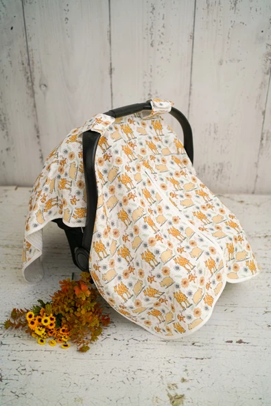 Camel Çok Amaçlı Çift Yönlü Müslin Puset Örtüsü - 2