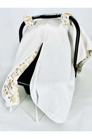 Camel Çok Amaçlı Çift Yönlü Müslin Puset Örtüsü - 3