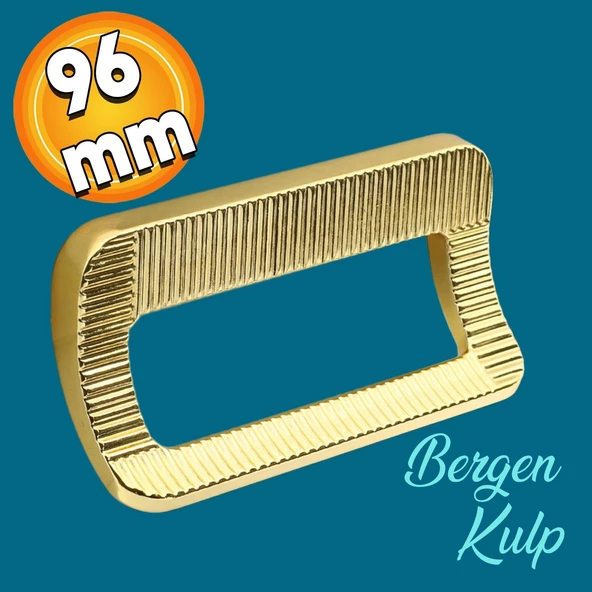 Bergen Desenli Mobilya Mutfak Dolabı Çekmece Dolap Kulpu Kulbu Metal Gold Altın (96 MM-9.6 CM)