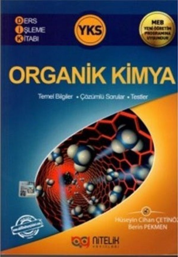 Nitelik Yayınları AYT Organik Kimya Ders İşleme Kitabı - Berin Pekmen, Hüseyin Cihan Çetinöz