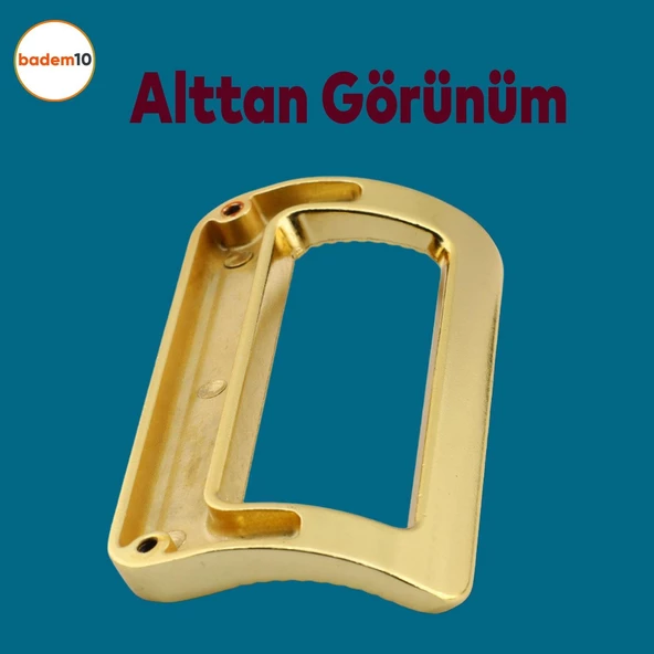 Bergen Desenli Mobilya Mutfak Dolabı Çekmece Dolap Kulpu Kulbu Metal Gold Altın (96 MM-9.6 CM) - Resim 4