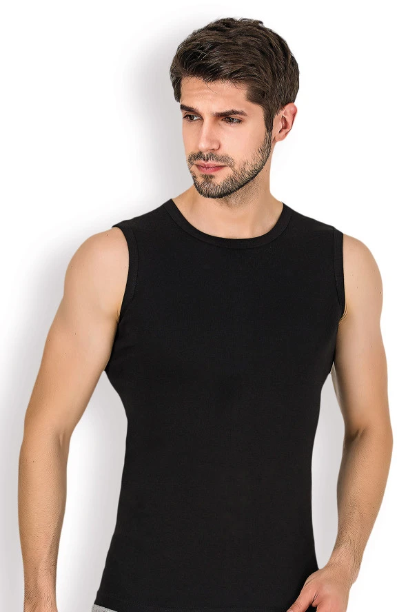 ALTUN 2019 Ribana Erkek Siyah Sporcu Simit Yaka - 2