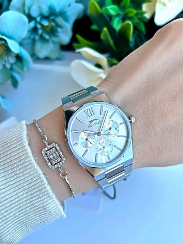 ESL.9.2243.4.06 Slazenger Çelik Kordon 30 Mt Suya Dayanıklı Bileklik Hediyeli Kadın Kol Saati - Resim 2