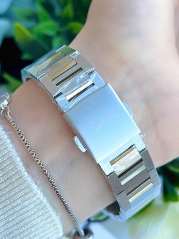 ESL.9.2243.4.06 Slazenger Çelik Kordon 30 Mt Suya Dayanıklı Bileklik Hediyeli Kadın Kol Saati - Resim 3