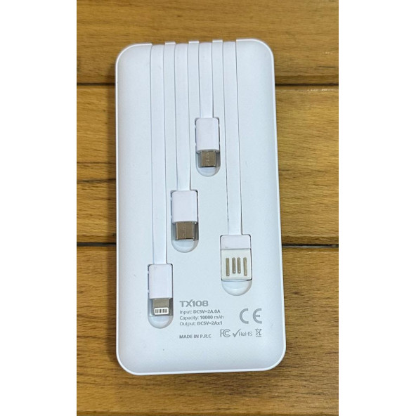 10000 LİK ÇOKLU KABLOLU POWERBANK - 3