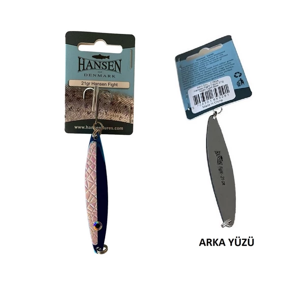 Hansen Fight 7.6cm 21gr Night Light Blue V1G Kaşık