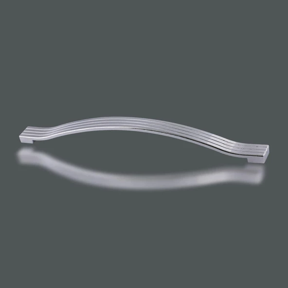 Akasya Mobilya Mutfak Dolabı Çekmece Dolap Kapak Kulpu Düz Metal Kulbu Kulpu 224 Mm Krom Kulpları - 3