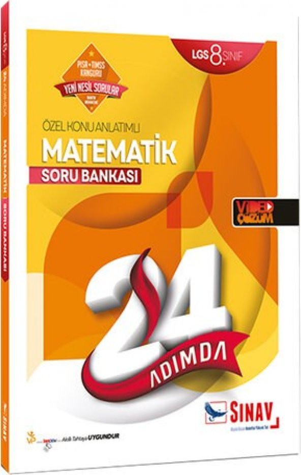 Sınav Yayınları 8. Sınıf LGS Matematik 24 Adımda Özel Konu Anlatımlı Soru Bankası - 1