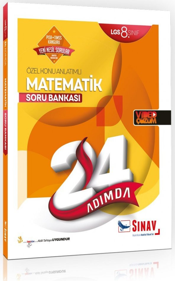 Sınav Yayınları 8. Sınıf LGS Matematik 24 Adımda Özel Konu Anlatımlı Soru Bankası - 2