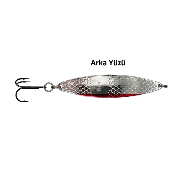 Hansen Pilgrim 8.9cm 32gr Silver/Red Lüfer-Levrek Kaşık - 2