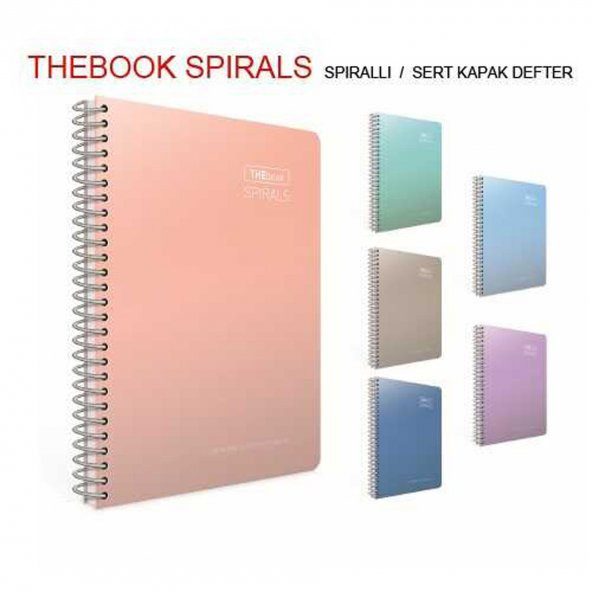 Gıpta Thebook Defter Çizgili Spiralli Sert Kapak 17x24 Cm (1 Adet)