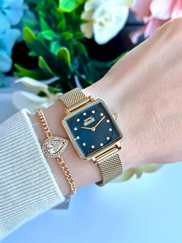 ESL.9.2255.3.06 Slazenger Çelik Kordon 30 Mt Suya Dayanıklı Bileklik Hediyeli Kadın Kol Saati - Resim 2