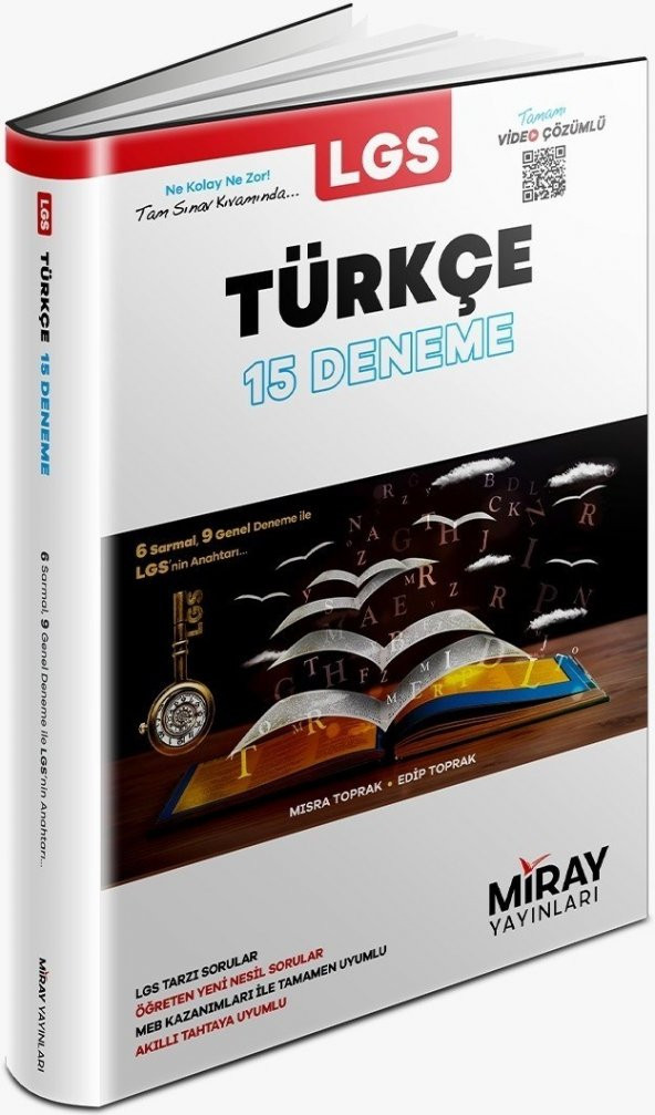 Miray Yayınları 8. Sınıf LGS Türkçe Deneme Sınavı 15li