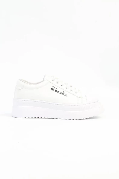 Benetton BN-31056 Kadın Sneaker Ayakkabı Beyaz 36-40