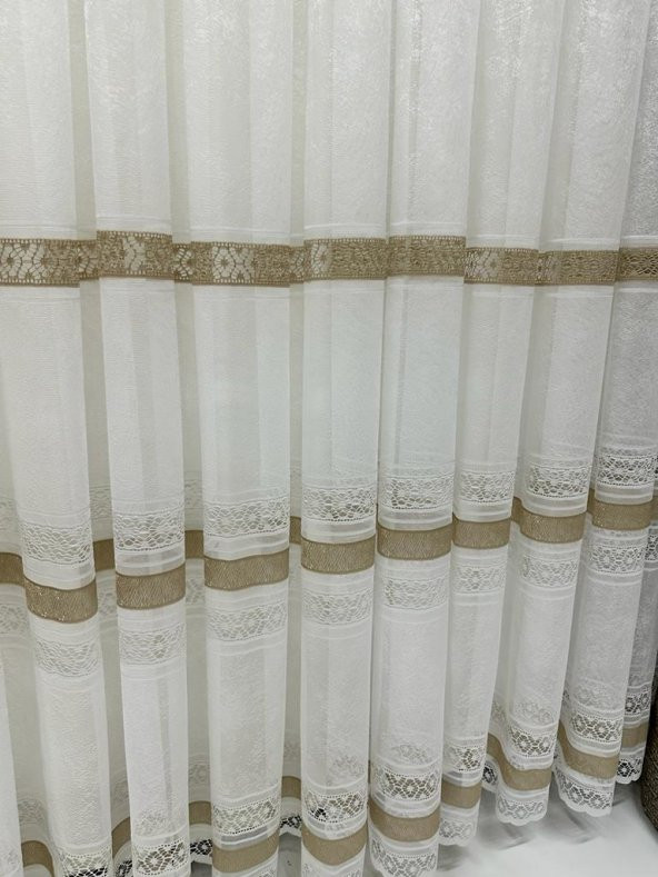 NİVEMESHOME GARDENYA 1/3 SIK PİLELİ TÜL PERDE APM - 5