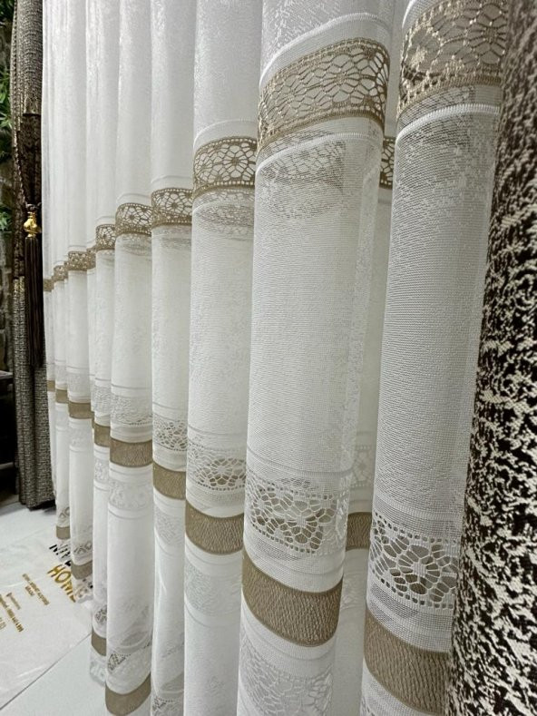 NİVEMESHOME GARDENYA 1/3 SIK PİLELİ TÜL PERDE APM - 2