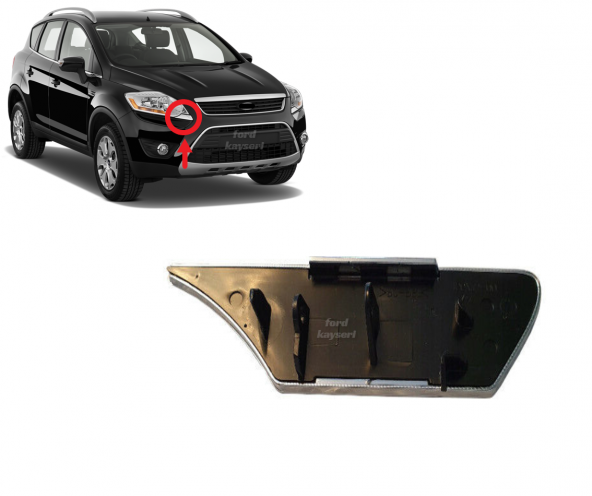 Ford Kuga Far Yıkama Fiskiye Kapağı Krom Nikelajlı Sağ 2008-2011 - 2